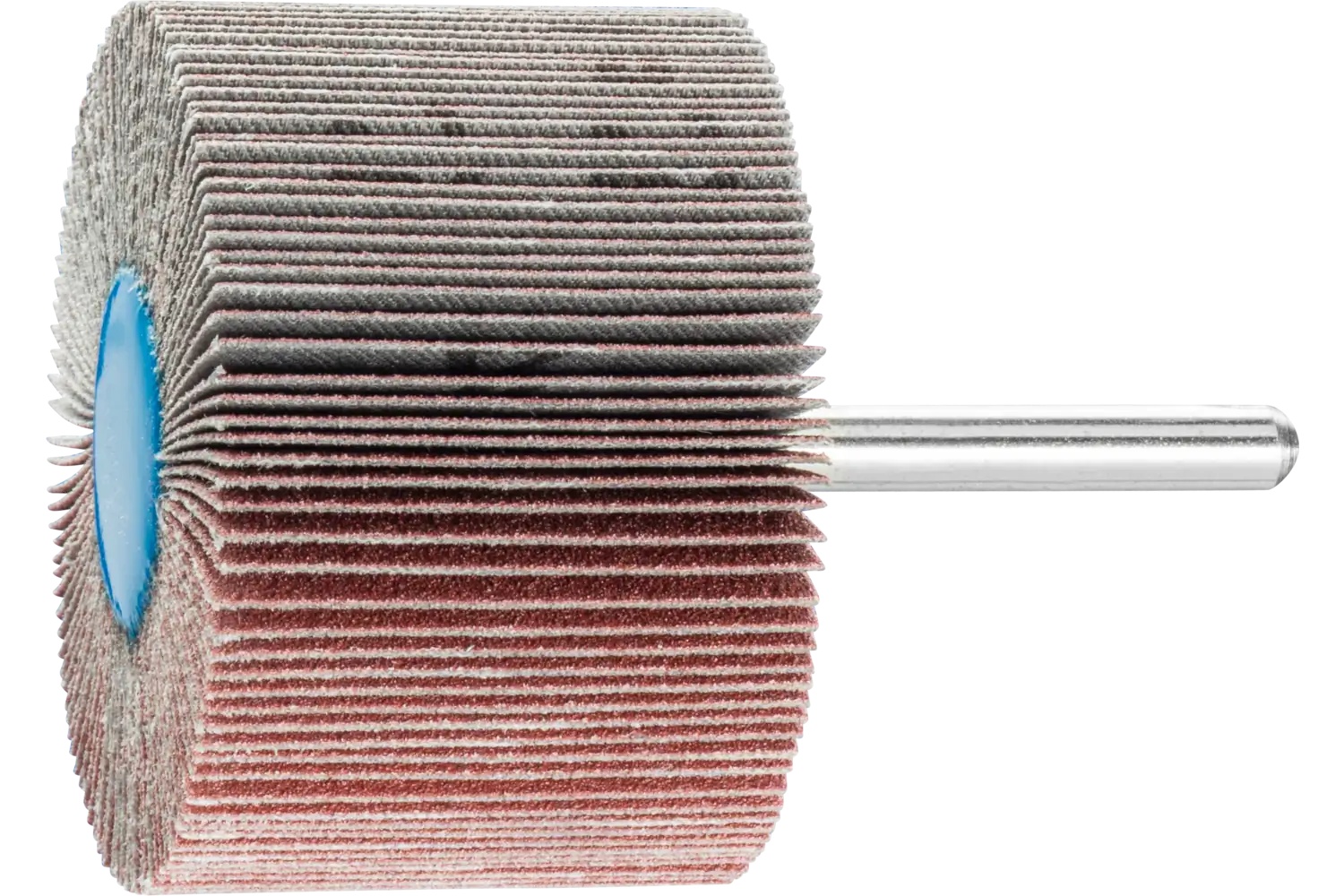 Picture of Pferd Mounted Flap Wheel, 2-1/2" X 1-1/2, 120 Grit, 1/4" Shank, Aluminum Oxide